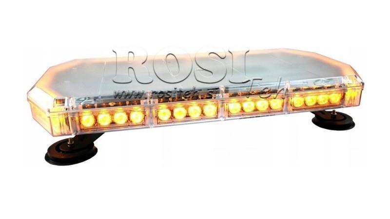 LED MAGNETYCZNE ŚWIATŁO OBROTOWE STROBOSKOPOWE 56 LED 156W 12V-24V
