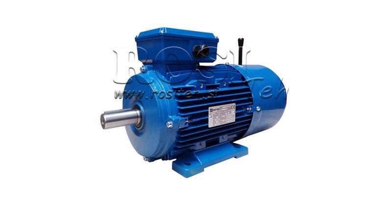 4kW-SILNIK ELEKTRYCZNY Z HAMULCEM MSH100L3-4 4_1420rpm 3Fazy stopy-B3
