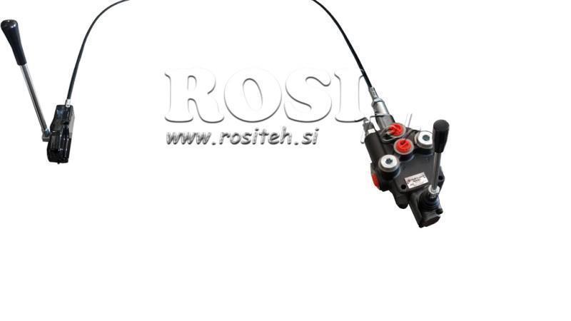 JOYSTICK PODWÓJNY Z UCHWYTEM 3 m ZAWÓR HYDRAULICZNY 1xP80 litrów