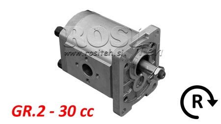 POMPA HYDRAULICZNA GR.2 30 CC PRAWA - FLANGE
