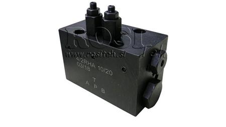 ZAWÓR HYDRAULICZNY MECHANICZNY OBROTOWY DLA SZCZOTKI HLEVSKE CETOP5 4/2 RHA
