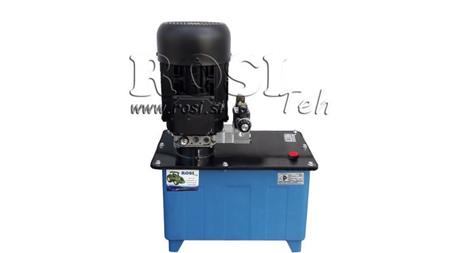 MINI AGREGAT HYDRAULICZNY 380V AC (4 kW) - 8 cc - 12 lit/min - zbiornik 40 lit